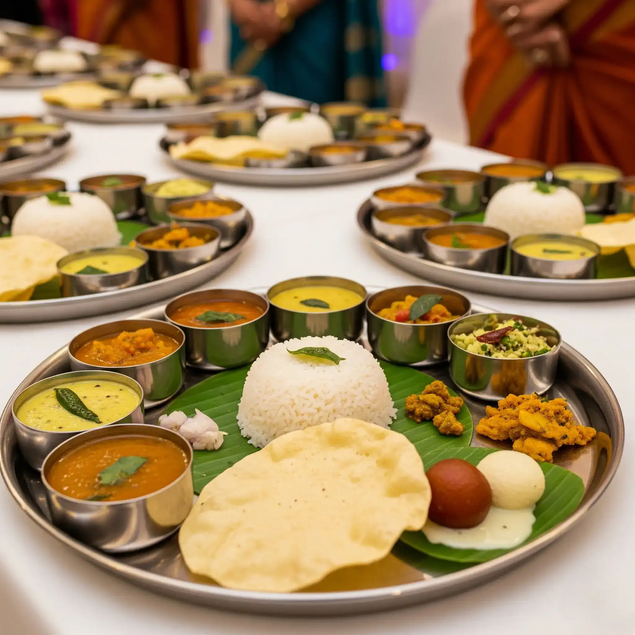 Traditional South Indian Veg Thali - Gkmcatering event